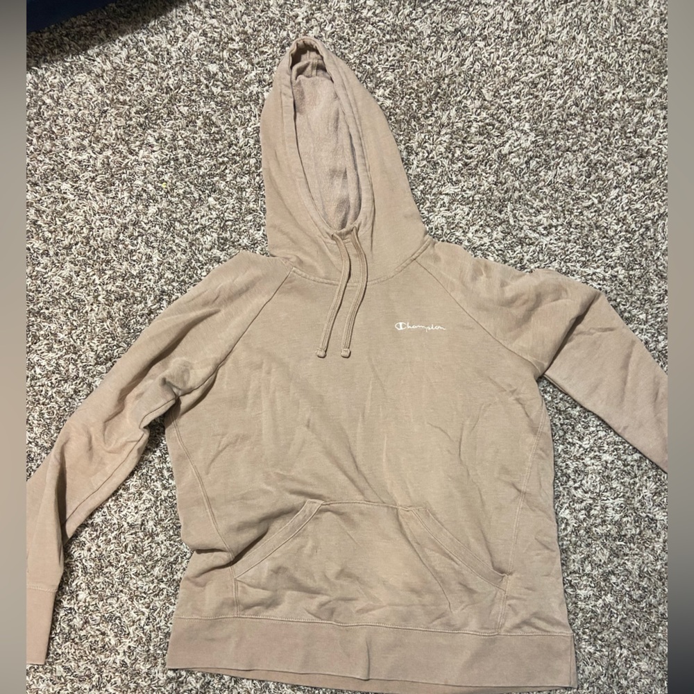 Women’s large beige champion hoodie